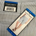 Hilary Radley Hilary Radley NWT Bermuda Shorts Blue Striped Pockets Stretch Casual Size L Photo 4