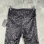 GapFit Leggings 7/8 Length High Rise Fitted‎ Leopard Print Black Gray Size Small Photo 4