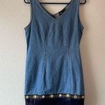 Vintage denim dress size 6P Blue Photo 0