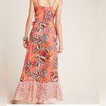 Farm Rio  Vibrant Orange Floral High Low Dress Photo 4