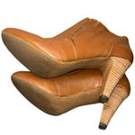 Audrey Brooke Avignon Ankle Boots Women’s 9 Tan Brown Leather Heeled Booties Photo 7