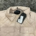 Brave Soul Diamond Quilted Belted Jacket in Stone, Size 8 Photo 1