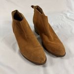 Toms Leilani Brown Suede Zipper Heeled Ankle Booties Women Size 7.5 Dress Boots Photo 7