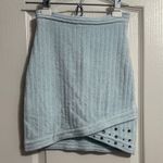 JoosTricot 💙💖 NWT Light Blue Chenille Cheer Mini Skirt Photo 1