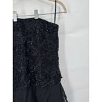 Jovani VTG  100% Silk‎ Beaded Whimsigoth Dark Romantic Maxi Dress Women 10 Black Photo 8