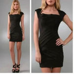 Black Halo  | Black Zippered Open Back Cocktail Formal Party Dress Size 0 Photo 6