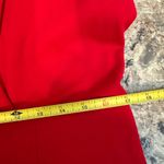 Calvin Klein  Red Vneck Pleated Dress Size 12 New NWT Flattering Business wear Photo 7
