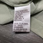 Jones New York  100% Silk Button Down Blouse Light Green Short Sleeve Size 10 Photo 7