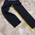 EXPRESS Editor straight leg crop ankle pants mid rise blue black dot pattern 0 Photo 5