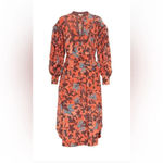 Ulla Johnson Taiana floral printed midi dress- NWT- Amaryllis. Size 4 Photo 2