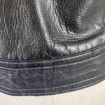 Annelies Gouraud for Brezin France Vintage Studded Black Leather Jacket Women XS Photo 5