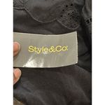 Style & Co Embroidered Floral Eyelet Lace Tunic Top Sz XXL Key Hole Flowy Classic Photo 7