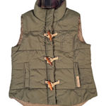 Legendary White Tails Women's Quilted Toggle Vest Green Size M Casual Photo 0