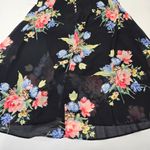 LPA  Button Up Midi Dress in Midnight Roses Photo 10