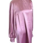 Skylar Rose Womens Dress Shift Purple Metallic Size XL Puff Scrunch Sleeves NWT Photo 1