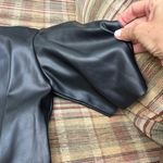 ZARA  Black Faux Leather Dress Photo 6