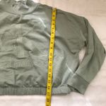 Calvin Klein Green cropped Streetwear crop sweatshirt sweater long sleeve mock neck XL Excellent condition Measurement in pics Photo 2