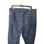 Old Navy Curvy Profile Womens 16 Short Jeans Mid Rise Dark Wash Stretch Straight Photo 2