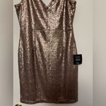Lulus  Champagne Bronze Sequin‎ Dress - Size XL hoco prom Photo 3