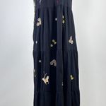 Johnny Was NWOT  Suki Embroidered Cap Sleeve Knit T-shirt Midi Dress Sz M Cotton Photo 1