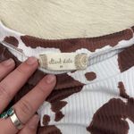 Altar'd State Cow Print Crop Long Sleeve Photo 1