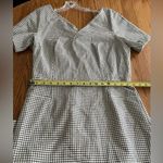 Banana Republic  Black And White Gingham Plaid Dress Size 12 Photo 6