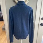 Brooks Brothers  346 Heather Navy Blue Merino Wool Mockneck Sweater Size Large Photo 6