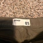 Garage  Olive Green Distressed‎ Denim Shorts | Size 01 | Ripped Raw Hem Photo 1