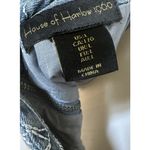 House of Harlow  1960 Blue Floral Embroidered Denim Crop Top Large Square Neck Photo 10