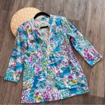 Lilly Pulitzer kaia tunic blouse in postcards from positano Photo 2