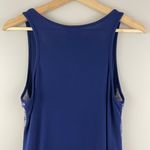 Harley Davidson Navy Blue Grey Sugar Skull Rhinestone Heavy Knit Drape Tank Top Photo 8