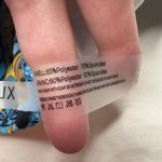 Blue Pattern Print Gold Chains Halter Neck Bikini Top & Bottoms Size XL Photo 4