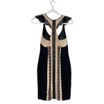 Jay Godfrey  Holden Slim Racer Back Dress Size 4 Silk Lace Black Nude Photo 3