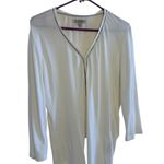 Burberry Light Gray V-Neck Blouse Photo 3