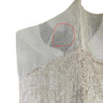 Johnny Was Vintage 90s Embroidered Overlay Maxi Dress Semi Sheer Women's Large Photo 5