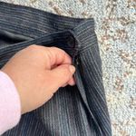 Vintage Gilmor Pinstripe Skirt Suit Set Gray 16 Photo 2