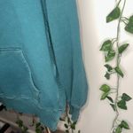 American Eagle  Dark Green Pullover Hoodie with Side Slits Photo 2