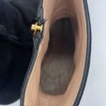 Gucci  Black Suede leather Fringe trim GG marmont ankle boots 38 Photo 6