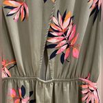 A New Day Green Floral Romper Photo 5