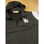 Women's Los Angeles Dodgers Black Plus Size Anorak Quarter Photo 8