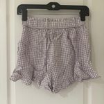 Hollister  Women’s Purple Gingham Crop Top and Shorts Set Size XS Photo 5