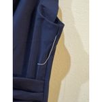 Alex Evenings  Women's‎ Slimming Cocktail Ruched Dress w/ Ruffle, Navy Size 4 Photo 5