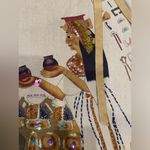 Lucy | Egyptian Print Sequin Skirt Red Photo 7