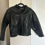 black leather jacket Size M Photo 1