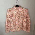 Pinch Floral Paisley Print Ruffle Long Sleeve Blouse Large NWT NEW Pink Photo 5