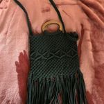 Boho crochet crossbody purse Black Photo 1