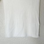 Madewell  Sweater Womens Ribbed Merino Wool Mockneck Short Sleeve Tee Ivory‎ XS Photo 4