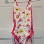 Love Shack Fancy Bright Peony Pink Multi Mix Print Shailee One Piece Swimsuit XS Photo 5