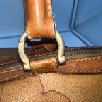 Alviero Martini I'IASSE Made Italy Geo Map Print Satchel Barrel‎ Handbag Doctor Tan Photo 8