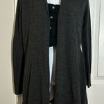 Theory Womens Gray Wool open front Cardigan Sweater size SP Photo 0